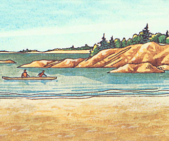 Illustration of Archaic landscape