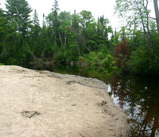 Photograph of sand bar
